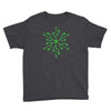 snowflake geek usb green Youth Tee
