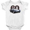 1960 ac cobra, `classic car ideal birthday gift present. Baby Bodysuit