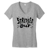 stressed out Women's V-Neck T-Shirt
