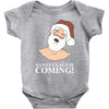 santa is coming Baby Onesie