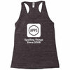 apps spoiling things since 2008 Racerback Tank