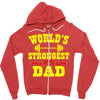 strongest dad Zipper Hoodie