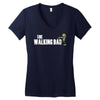the walking dad Women's V-Neck T-Shirt