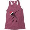 skeleton dabbing christmas Racerback Tank