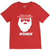 people without beard V-Neck Tee