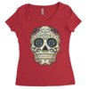 men's pura vida sugar skull Women's Triblend Scoop T-shirt