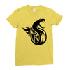 fangs dragon Ladies Fitted T-Shirt
