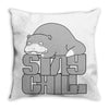 stay chill Throw Pillow