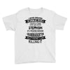 Super Cool Stepmom Of A Freaking Awesome Granddaughter Youth Tee