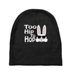 too hip to hop   bunny easter Baby Beanies