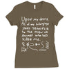 ron swanson's will riddle map parks and recreation Ladies Fitted T-Shirt