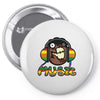 music Pin-back button