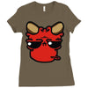 devil face 2 Ladies Fitted T-Shirt