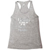 beauty is in the eye of the beer holder t shirt Racerback Tank