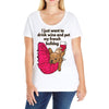 hi quality frenchie Ladies Curvy T-Shirt