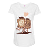 french toast kiss Maternity Scoop Neck T-shirt