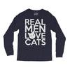 real men love cats Long Sleeve Shirts