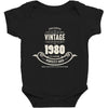 premium vintage 1980 classic perfectly aged limited edition Baby Bodysuit