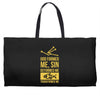 deformed jesus Weekender Totes