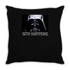 darth vader sith happens ideal birthday present or gift Throw Pillow