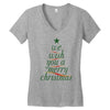 we wish you a merry christmas Women's V-Neck T-Shirt