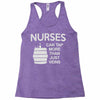 nurses can tap more than just veins Racerback Tank
