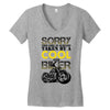 Sorry This Girl Is Already Takenby a Cool And Biker Women's V-Neck T-Shirt