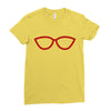 kacamata red Ladies Fitted T-Shirt