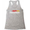 Fire White Racerback Tank