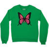 breast cancer butterfly Crewneck Sweatshirt