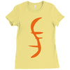 helix of heroes funny retro sci fi superhero symbol cool logo Ladies Fitted T-Shirt