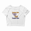 teachers give, share, care Crop Top