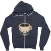 no coffee no workee Zipper Hoodie