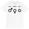 man woman geek symbols T-Shirt