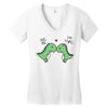 t rex problems Women's V-Neck T-Shirt