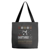 santa sagittarius christmas ugly t shirts Tote Bags