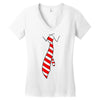 tie Women's V-Neck T-Shirt