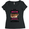 Never Underestimate A Man Who Watches Friends And Was Born in December Women's Triblend Scoop T-shirt