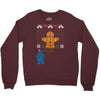 cookie monster gingerbread man ugly christmas sweater Crewneck Sweatshirt