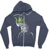 tribal parrot Zipper Hoodie