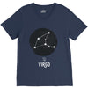 Virgo Zodiac Sign Minimal Design V-Neck Tee