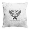 my hero is now my angel stomach cancer awreness Throw Pillow