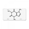 Caffeine Molecule License Plate