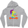 skate face Zipper Hoodie