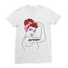 girl power survivor breast cancer Ladies Fitted T-Shirt