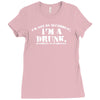 i'm not alcoholic i'm a drunk Ladies Fitted T-Shirt