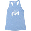 4x4 truck cross bone skull Racerback Tank