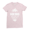 hiking is my therapy! Ladies Fitted T-Shirt