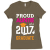Class of 2017 Proud Auntie Graduation Ladies Fitted T-Shirt