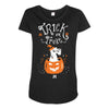 trick or treat Maternity Scoop Neck T-shirt